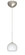Palla One Light Pendant in Satin Nickel (74|1XC-565819-LED-SN)
