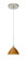 Domi One Light Pendant in Satin Nickel (74|1XT-1743OK-SN)