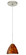 Mia One Light Pendant in Satin Nickel (74|1XT-177918-LED-SN)