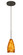 Karli One Light Pendant in Bronze (74|1XT-719818-BR)