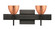 Divi Wall Sconce in Bronze (74|2SW-1758CF-BR-SQ)