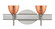 Divi Wall Sconce in Satin Nickel (74|2SW-1758CF-SN)