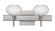 Lasso Wall Sconce in Satin Nickel (74|2SW-561207-SN-SQ)