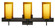 Pahu Wall Sconce in Bronze (74|3SW-G44007-BR-SQ)
