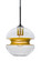Hula 8 Pendant in Black (74|J-HULA8GD-EDIL-BK)