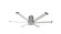 i6 60''Ceiling Fan in Brushed Silver (466|MK-I61-051800A727)