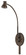 Osram LED Wall Lamp LED Wall Lamp in Rust (225|BO-118WL-RU)