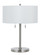 Calais Two Light Table Lamp in Brushed Steel (225|BO-2450TB-BS)