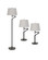 Metal Set Two Swing Arm Table Lamp And One Swing Arm Floor Lamp in Dark Bronze (225|BO-2874-3-DB)