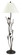 Pine One Light Floor Lamp in Rust (225|BO-961FL)