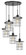 Silverton Five Light Pendant in Dark Bronze (225|FX-2668-5P)