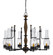 TRENTON Six Light Chandelier in Metal/Wood (225|FX-3564/6)