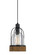 BEACON One Light Pendant in Wood/Dark Bronze (225|FX-3584-1P)