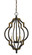 HOWELL Three Light Pendant in Irontiqued gold (225|FX-3593-3)