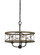 Modica Three Light Pendant in Distress Ivory/Iron (225|FX-3685-3)