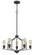 Corming Five Light Chandelier in Textured Bronze/Drifted Wood (225|FX-3716-5)