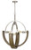 Rauma Four Light Chandelier in Wood/Brushed Steel (225|FX-3741-4)