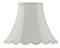 PIPED SCALLOP BELL Shade in EGGSHELL (225|SH-8105/16-EG)