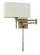 Robson One Light Swing Arm Wall Lamp in Antique Brass (225|WL-2930-AB)