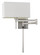 Robson One Light Swing Arm Wall Lamp in Brushed Steel (225|WL-2930-BS)