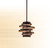Vertigo One Light Pendant in Bronze And Gold Leaf (68|113-41)