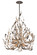 Graffiti Nine Light Chandelier in Silver Leaf Polished Stainless (68|154-49)