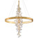 Jasmine LED Chandelier in Gold Leaf (68|268-73)