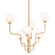 Onyx Six Light Chandelier in Vintage Gold Leaf (68|332-28-VGL)