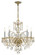 Traditional Crystal Five Light Chandelier in Polished Brass (60|1005-PB-CL-S)