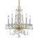 Traditional Crystal Five Light Mini Chandelier in Polished Brass (60|1061-PB-CL-SAQ)