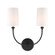 Sylvan Two Light Wall Sconce in Black Forged (60|2242-BF)