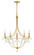 Metro Five Light Chandelier in Antique Gold (60|425-GA)