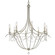 Metro Eight Light Chandelier in Antique Silver (60|428-SA)