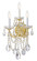 Maria Theresa Three Light Wall Sconce in Gold (60|4423-GD-CL-S)