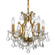 Filmore Four Light Mini Chandelier in Antique Gold (60|4454-GA-CL-S)