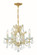 Maria Theresa Four Light Mini Chandelier in Gold (60|4474-GD-CL-S)