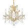 Maria Theresa Four Light Mini Chandelier in Gold (60|4474-GD-CL-SAQ)
