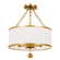 Broche Three Light Semi Flush Mount in Antique Gold (60|513-GA_CEILING)