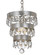 Perla One Light Mini Chandelier in Antique Silver (60|6103-SA)