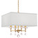 Paxton Four Light Chandelier in Aged Brass (60|8105-AG)