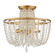 Arcadia Three Light Semi Flush Mount in Antique Gold (60|ARC-1900-GA-CL-MWP)