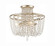 Arcadia Three Light Semi Flush Mount in Antique Silver (60|ARC-1900-SA-CL-MWP)