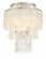 Brielle Three Light Flush Mount in Antique Silver (60|BRI-3003-SA)