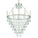 Lucille Six Light Chandelier in Antique Silver (60|LUC-A9066-SA)