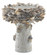 Oyster Shell Bird Bath in Portland/Natural (142|1200-0052)