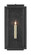 Wright One Light Outdoor Wall Sconce in Midnight Black/Clear Seeded (142|5500-0040)