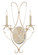 Crystal Lights Collection Two Light Wall Sconce in Silver Leaf (142|5980)
