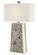 Calloway One Light Table Lamp in Natural/Silver Leaf (142|6000-0429)
