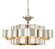 Grand Lotus Six Light Chandelier in Contemporary Silver Leaf (142|9000-0051)