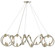 Ringmaster Collection Ten Light Chandelier in Contemporary Silver Leaf (142|9000-0059)